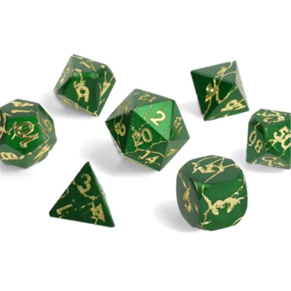 Crit Stones Wildlight Break Metal RPG Dice Set