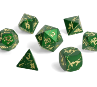 Crit Stones Wildlight Break Metal RPG Dice Set