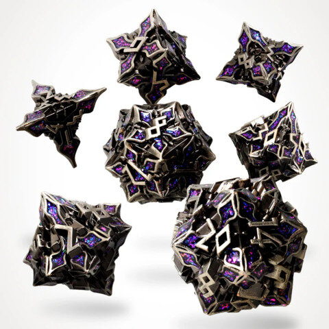 Crit Stones Arcane Alloy Metal RPG Dice Set
