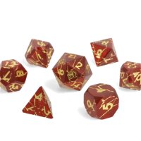 Crit Stones Mercury Fang Metal RPG Dice Set