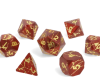 Crit Stones Mercury Fang Metal RPG Dice Set