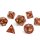 Crit Stones Mercury Fang Metal RPG Dice Set