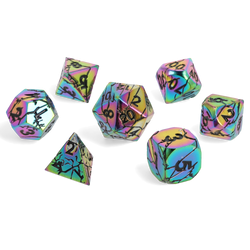Crit Stones Prismshock Metal RPG Dice Set