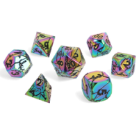 Crit Stones Prismshock Metal RPG Dice Set
