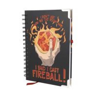 Crit Stones I Cast Fireball! Deluxe Notebook