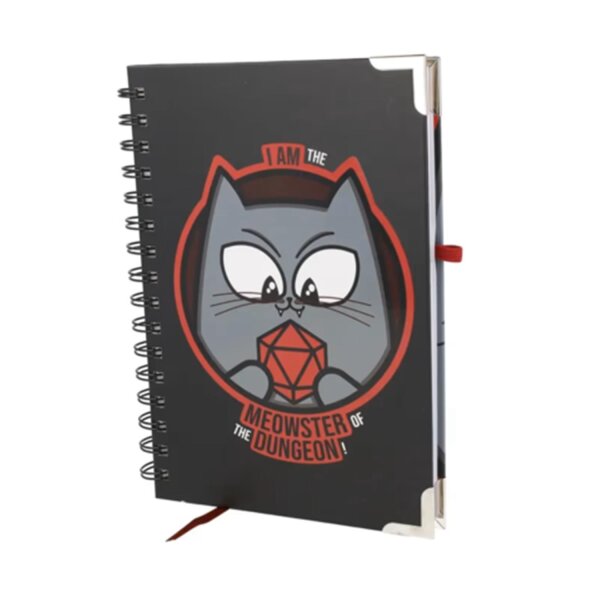 Crit Stones Meowster of the Dungeon Deluxe Notebook