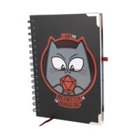 Crit Stones Meowster of the Dungeon Deluxe Notebook