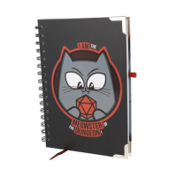 Crit Stones Meowster of the Dungeon Deluxe Notebook