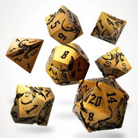 Crit Stones Ancient Cuprem Metal RPG Dice Set