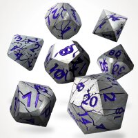 Crit Stones Echoes in Steel Metal RPG Dice Set