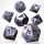 Crit Stones Echoes in Steel Metal RPG Dice Set