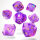 Crit Stones Enchanta Sharp Edge Resin RPG Dice Set