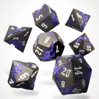 Crit Stones Nocturnum Dracona Metal RPG Dice Set