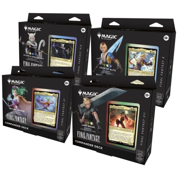 Magic: The Gathering® Final Fantasy Commander Deck Bundle (4 Decks) - deutsch