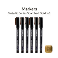 Gaahleri Metallic Series Markers * 6 Scorched Gold