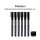 Gaahleri Metallic Series Markers * 6 Zirconium Black