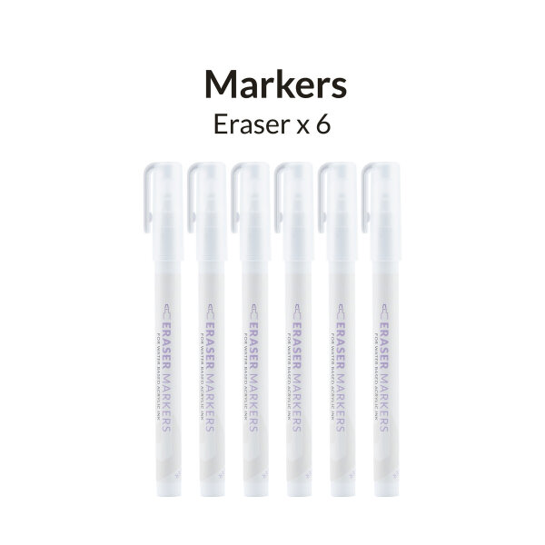 Gaahleri Metallic Series Markers * 6 Eraser