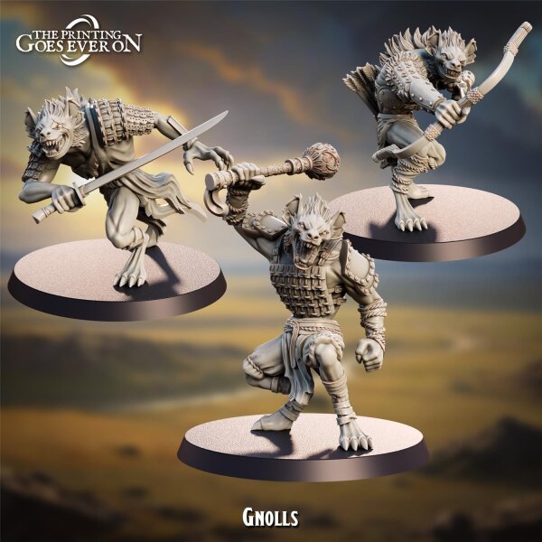 Gnolls aus Purple Trail von The Printing Goes Ever On