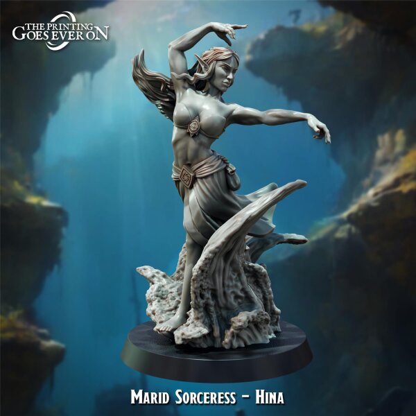 Marid Sorceress - Hina aus Tides of Terror von The Printing Goes Ever On