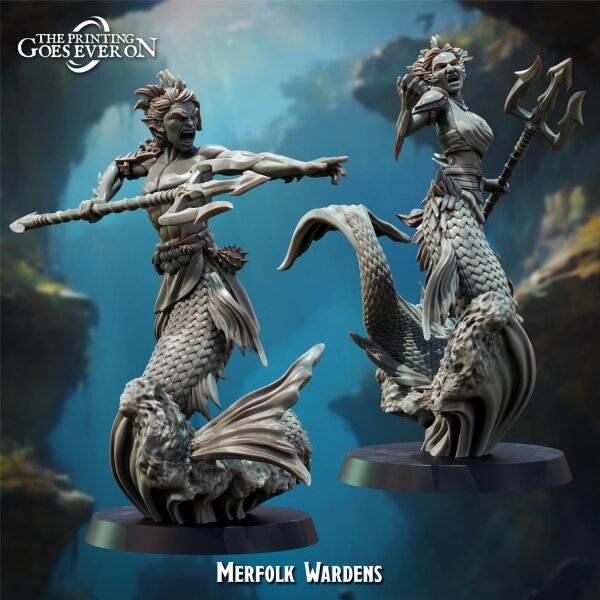 Merfolk Wardens aus Tides of Terror von The Printing Goes Ever On