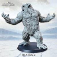 Yetis aus Frostbound Fate von The Printing Goes Ever On