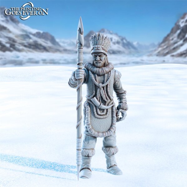 Frostkin Chieftan aus Frostbound Fate von The Printing Goes Ever On