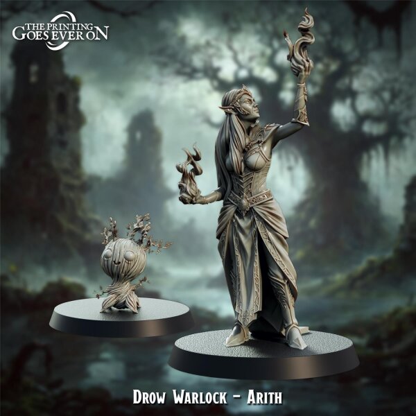 Drow Warlock - Arith aus Beowulfs Deceit von The Printing Goes Ever On