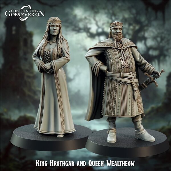 King Hrothgar and Queen Wealtheow aus Beowulfs Deceit von The Printing Goes Ever On