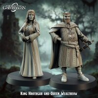 King Hrothgar and Queen Wealtheow aus Beowulfs Deceit von...