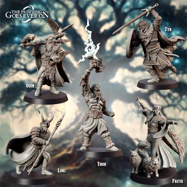 Nordic Gods Bundle aus Asgard Amusement von The Printing Goes Ever On