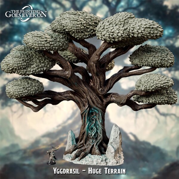 Yggdrasil - Sacred Norse Tree Terrain aus Asgard Amusement von The Printing Goes Ever On