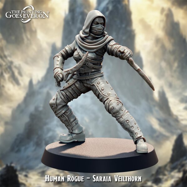 Human Rogue - Saraia Veilthorn aus Lashes of Dominion von The Printing Goes Ever On