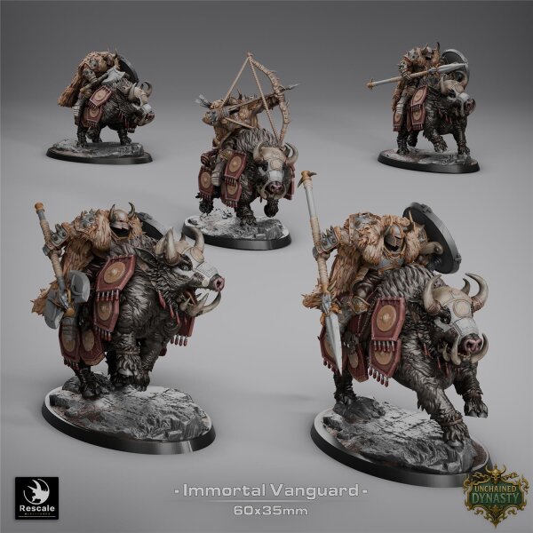 Pack Immortal Vanguard (60x35mm base) Set von Rescale Miniatures aus Unchained Dynasty