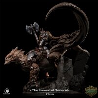 Immortal General & Lizard (75mm base) von Rescale Miniatures aus Unchained Dynasty
