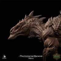 Immortal General & Lizard (75mm base) von Rescale Miniatures aus Unchained Dynasty