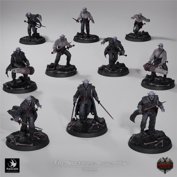 Pack Nocturne Assembly (32mm base) Set von Rescale Miniatures aus Ancient Order Immortalis