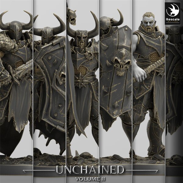 Pack Unchained Warrior (1 inch) Set von Rescale Miniatures aus Unchained Vol. 2