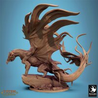 Metallic Brass Dragon - Stand (75mm base) von Rescale Miniatures aus Totem of the Scalewings
