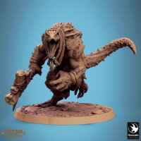 Pack Lizardman Champion Dreadscale (50mm base) Set von Rescale Miniatures aus Totem of the Scalewings