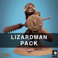 Pack Lizardman Grimscale (32mm base) Set von Rescale...