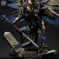 Ra, Fallen Sandking (Custom base) von Rescale Miniatures aus Sands of Fallen Dynasty