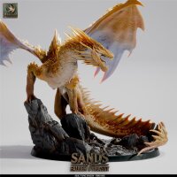 Topaz Dragon - Adult (75mm base) von Rescale Miniatures aus Sands of Fallen Dynasty