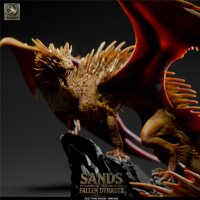 Topaz Dragon - Adult (75mm base) von Rescale Miniatures aus Sands of Fallen Dynasty