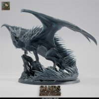 Topaz Dragon - Adult (75mm base) von Rescale Miniatures aus Sands of Fallen Dynasty