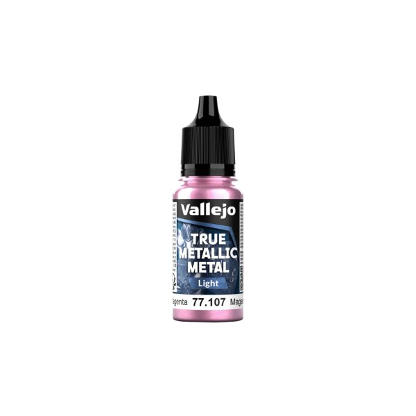 Vallejo True Metallix Metal LIGHT Crimson Magenta 18ml (107)