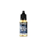 Vallejo True Metallix Metal LIGHT Greenish Gold 18ml (116)
