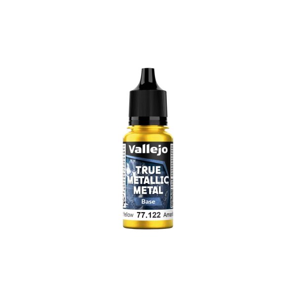Vallejo True Metallix Metal BASE Radiant Yellow 18ml (122)