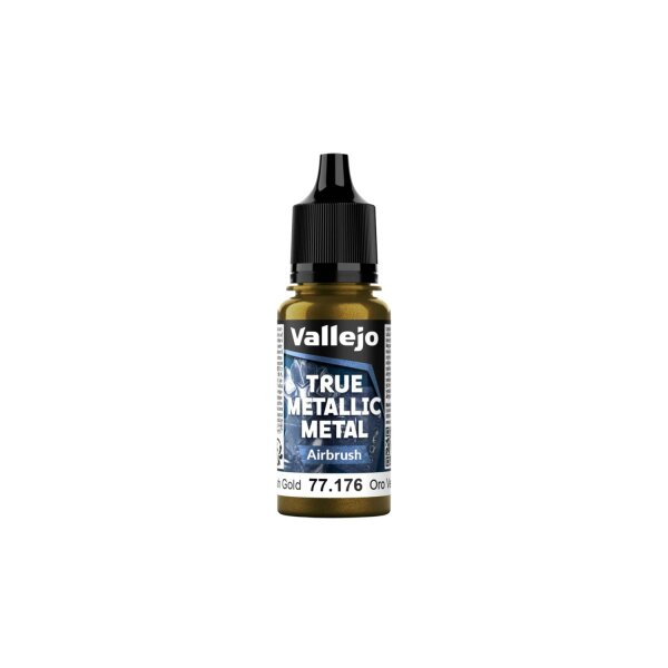 Vallejo True Metallix Metal AIRBRUSH Greenish Gold 18ml (176)