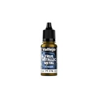 Vallejo True Metallix Metal AIRBRUSH Greenish Gold 18ml...