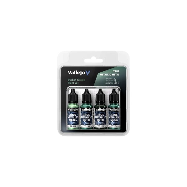 Vallejo True Metallix Metal PAINT SET Dusken Green